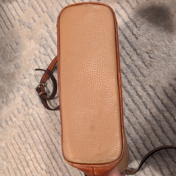 Dooney & Bourke Brown and Tan Leather Crossbody Bag - Picture 7 of 12